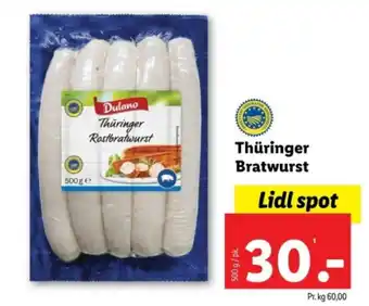 Lidl Thüringer Bratwurst tilbud