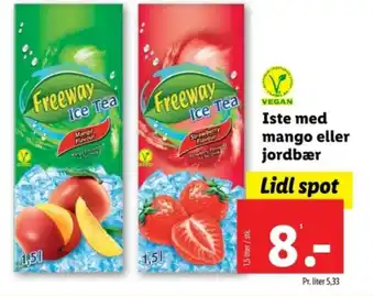 Lidl Iste med mango eller jordbær tilbud