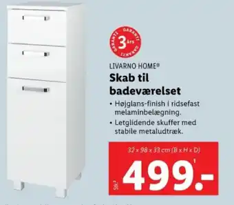 Lidl Skab til badeværelset tilbud