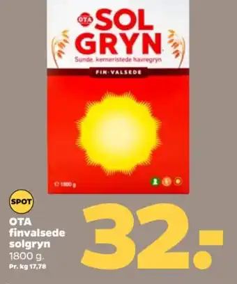 Netto OTA finvalsede solgryn tilbud