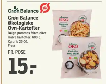 SPAR Grøn Balance Økologiske Ovn-Kartofler tilbud