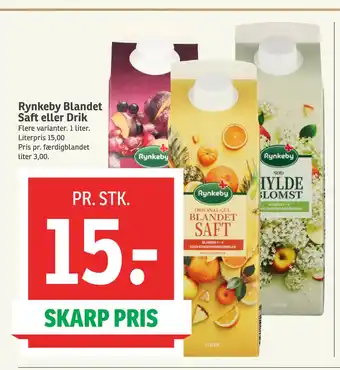 SPAR Rynkeby Blandet Saft eller Drik tilbud