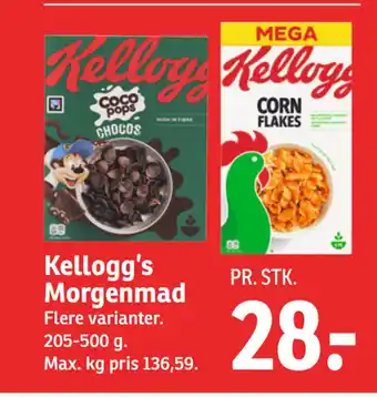 SPAR Kellogg’s Morgenmad tilbud