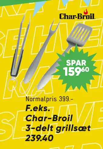 Bilka Char-Broil 3-delt grillsæt tilbud