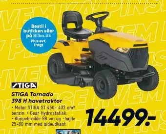 Bilka STIGA Tornado 398 H havetraktor tilbud