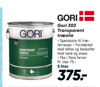 Bilka Gori 303 Transparent træolie tilbud