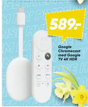Bilka Google Chromecast med Google TV 4K HDR tilbud