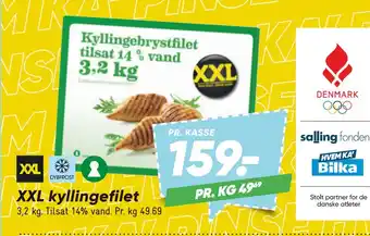 Bilka XXL kyllingefilet tilbud