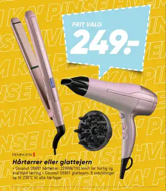 Bilka Hårtørrer eller glattejern tilbud