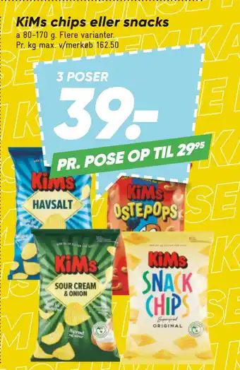 Bilka KiMs chips eller snacks tilbud