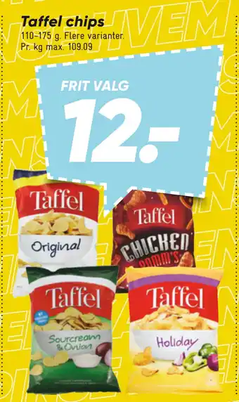 Bilka Taffel chips tilbud