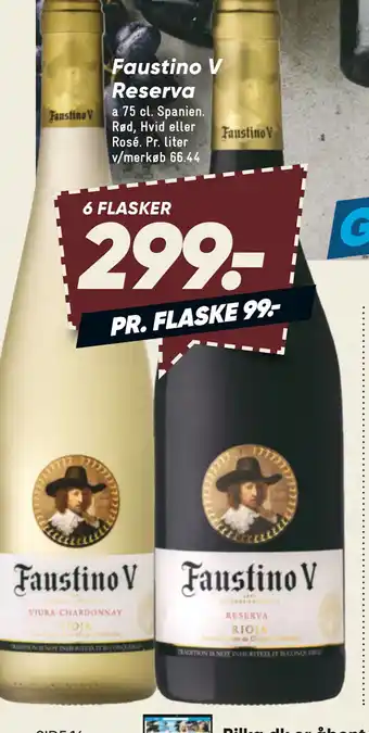 Bilka Faustino V Reserva tilbud
