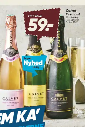 Bilka Calvet Cremant tilbud