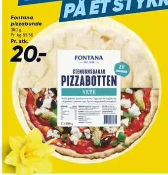 Bilka Fontana pizzabunde tilbud