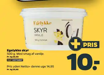 Netto Egelykke skyr tilbud