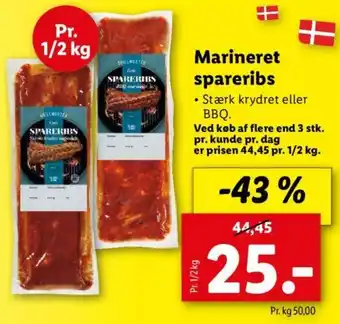 Lidl Marineret spareribs tilbud