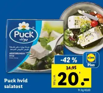 Lidl Puck hvid salatost tilbud