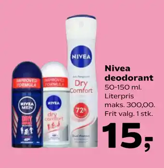 Kvickly Nivea deodorant tilbud