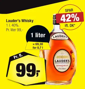 Calle Lauder's Whisky tilbud