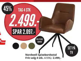 My Home Nordwell Spisebordsstol tilbud