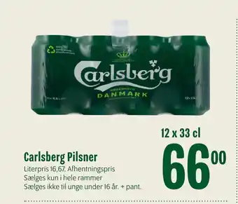 Min Købmand Carlsberg Pilsner tilbud