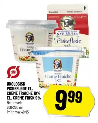 Løvbjerg ØKOLOGISK PISKEFLØDE EL. CREME FRAICHE 18% EL. CREME FRISK 9% tilbud