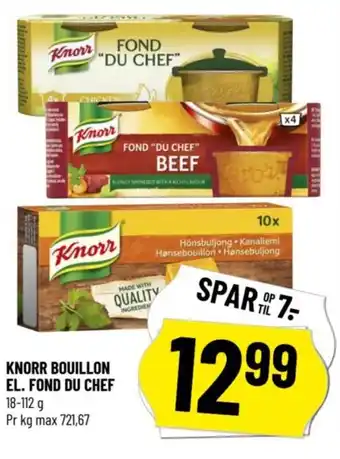 KNORR BOUILLON EL. FOND DU CHEF