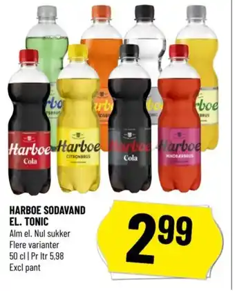 Løvbjerg HARBOE SODAVAND EL. TONIC tilbud