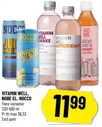 Løvbjerg VITAMIN WELL, NOBE EL. NOCCO tilbud