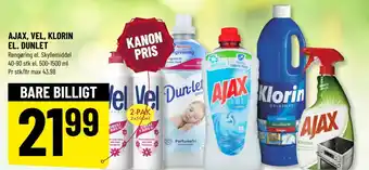 Løvbjerg AJAX, VEL, KLORIN EL. DUNLET tilbud