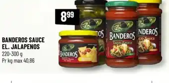 Løvbjerg BANDEROS SAUCE EL. JALAPENOS tilbud