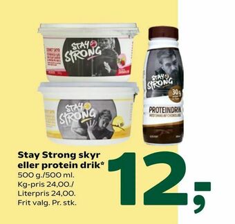 Coop 365 Stay Strong skyr eller protein drik tilbud