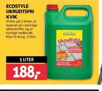 XL-BYG ECOSTYLE UKRUDTSFRI KVIK tilbud