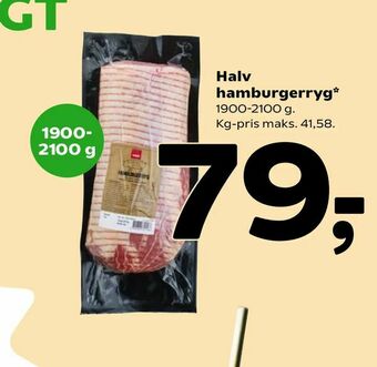 Coop 365 Halv hamburgerryg tilbud