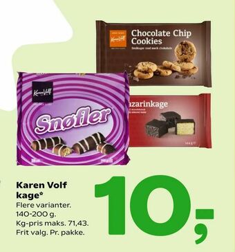 Coop 365 Karen Volf kage tilbud