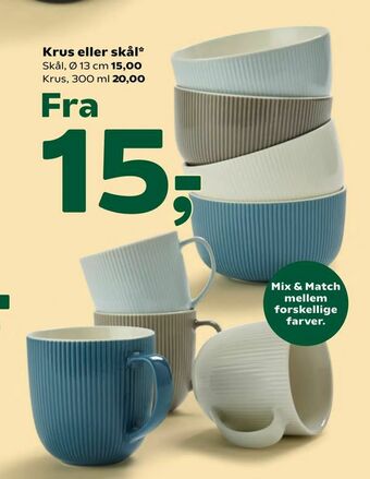 Krus eller skål