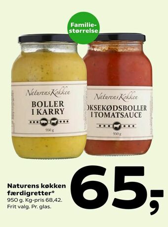 Coop 365 Naturens køkken færdigretter tilbud