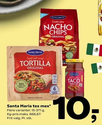 Coop 365 Santa Maria tex mex tilbud