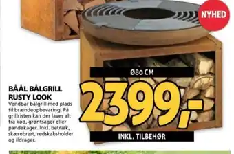 XL-BYG BÅÅL BÅLGRILL RUSTY LOOK tilbud