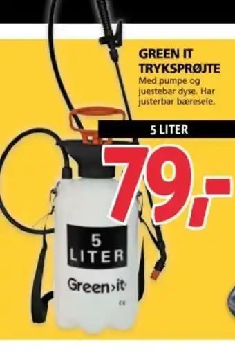 XL-BYG GREEN IT TRYKSPRØJTE tilbud