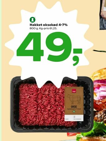 Coop 365 Hakket oksekød 4-7% tilbud