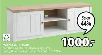 JYSK MARKSKEL TV-BORD tilbud