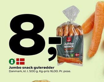Jumbo snack gulerødder