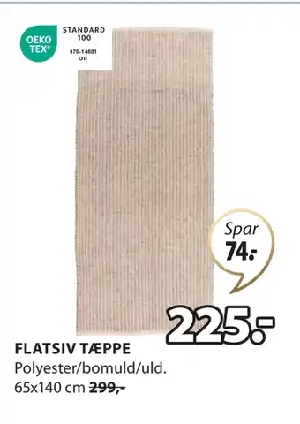 JYSK FLATSIV TÆPPE tilbud