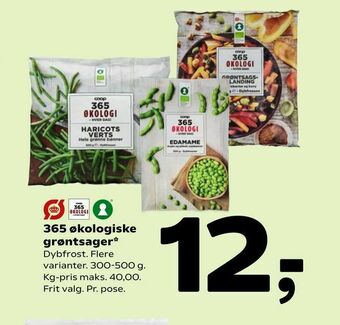 Coop 365 365 økologiske grøntsager tilbud