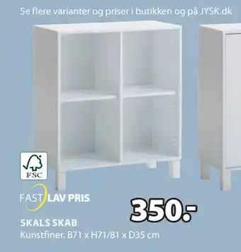 JYSK SKALS SKAB tilbud