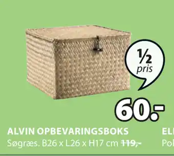 JYSK ALVIN OPBEVARINGSBOKS tilbud