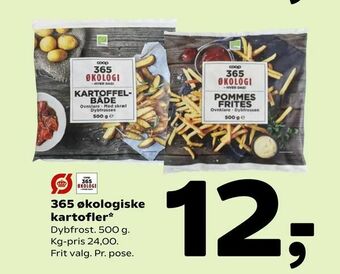 365 økologiske kartofler