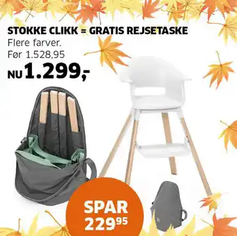Stokke Clikk = Gratis Rejsetaske