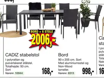 Harald Nyborg BORD + 6 STOLE tilbud